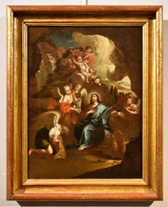 Christ Angels Pietro Da Cortona, Gemälde Öl auf Leinwand, Alter Meister, 17. Jahrhundert  Kunst