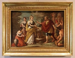 Rebecca At The Well Pietro Da Cortona Paint 17/18th Century Oil on canvas Italy