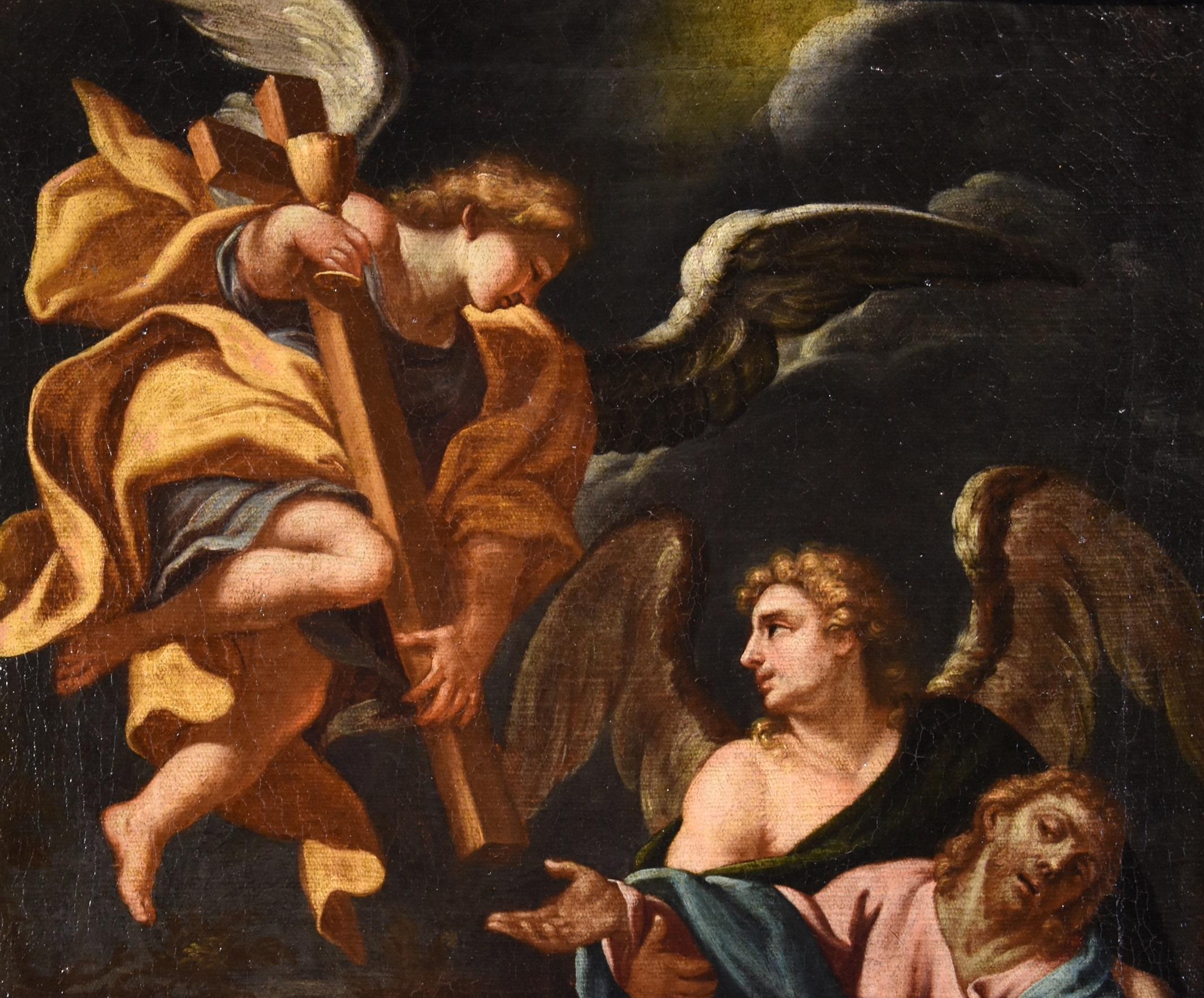 Christ Angels Pietro Da Cortona Paint 17th Century Oil on canvas Old master Art 4