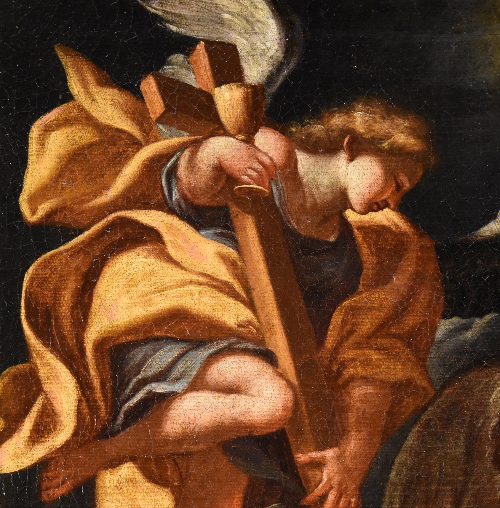 Christ Angels Pietro Da Cortona Paint 17th Century Oil on canvas Old master Art 1