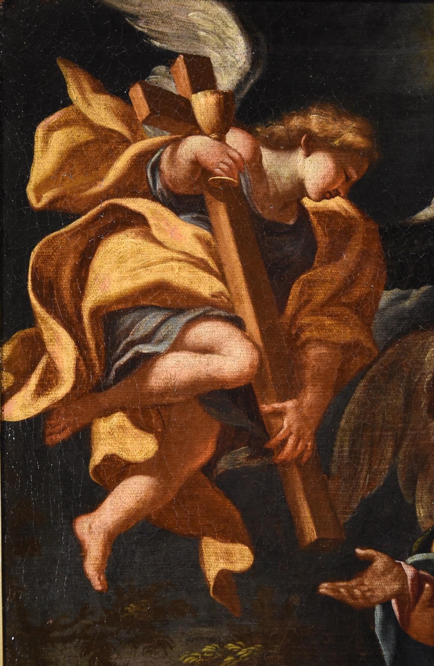 Christ Angels Pietro Da Cortona Paint 17th Century Oil on canvas Old master Art 2