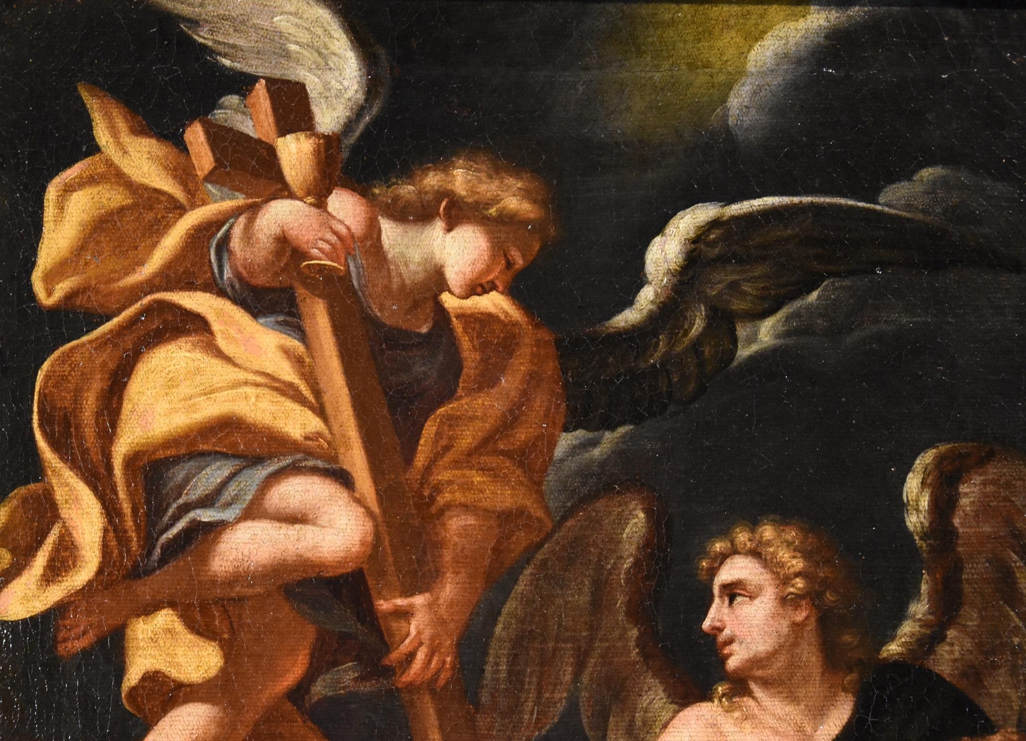 Christ Angels Pietro Da Cortona Paint 17th Century Oil on canvas Old master Art 3