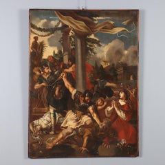 Painting The Iron Age, Oil on canvas. XVIIth century. Follower of Pietro da Cortona