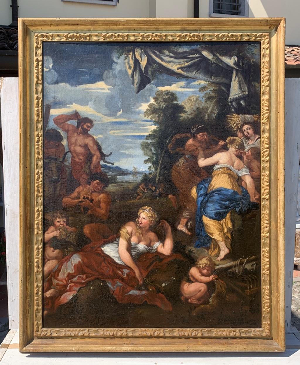Taller de Pietro da Cortona (Cortona 1597 - Roma 1669) - Edad de plata.

87,5 x 67,5 cm sin marco, 100,5 x 80,5 cm con marco.

Antigua pintura al óleo sobre lienzo, en un marco de madera tallada y dorada del siglo XVIII.

- El cuadro retoma la serie