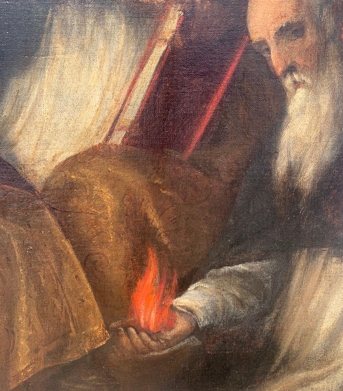 Pietro de' Marescalchi, dit Lo Spada (Feltre 1522 - Feltre 1589) - Saint Ambroise et Saint Antoine l'Abbé.

75 x 55 cm.

Peinture à l'huile ancienne sur toile, non encadrée.

Une note critique du professeur Giuseppe Fiocco est jointe en