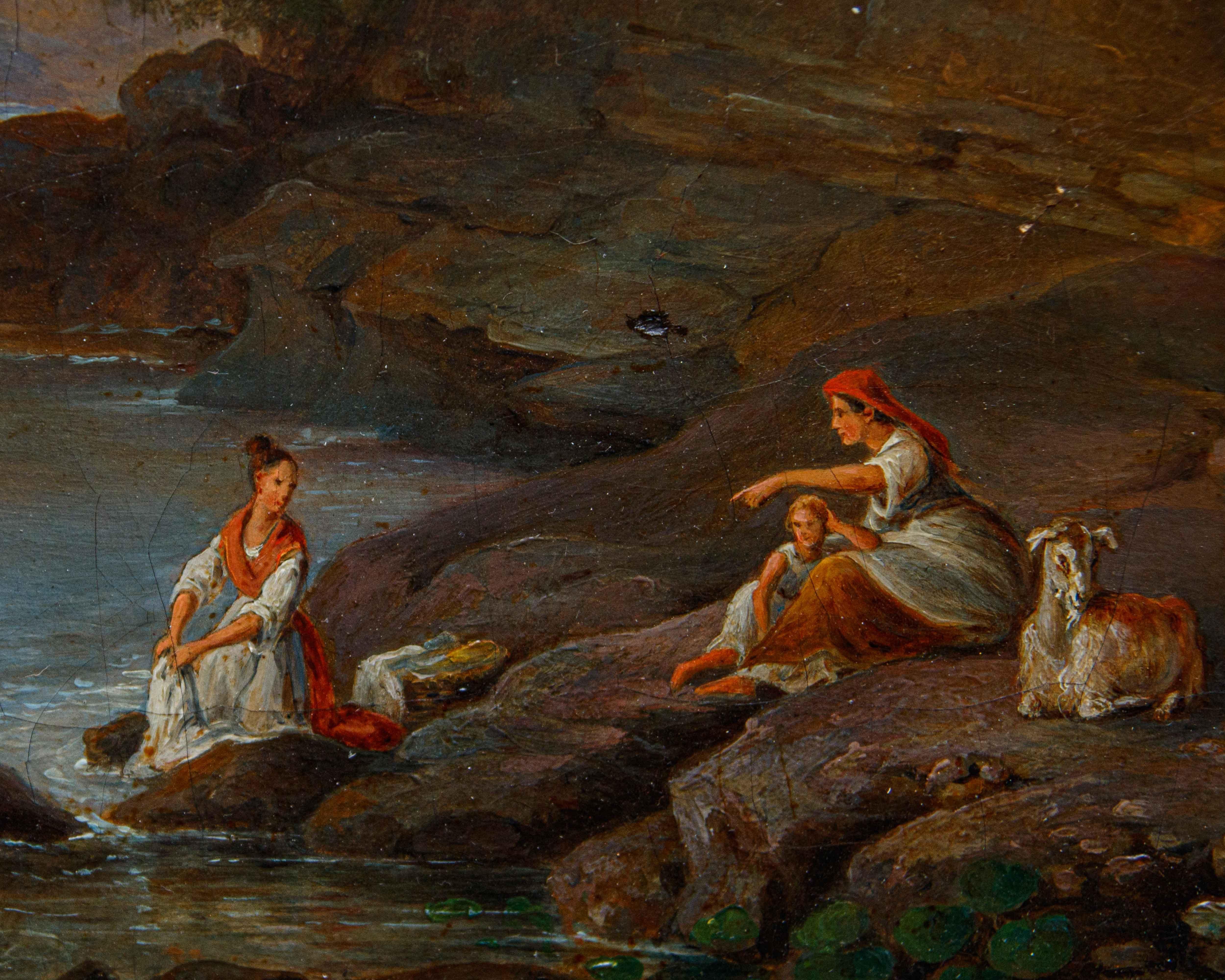 Di Pietro della Valle, Landschaft mit Fischern im Angebot 1