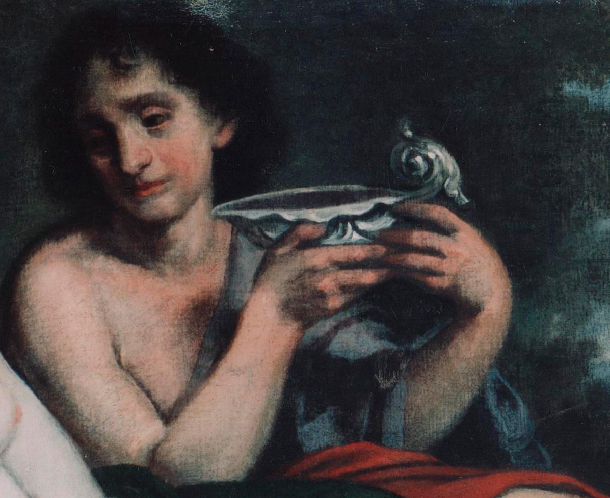 17th Century by Pietro della Vecchia Bacchus and Ceres Oil on canvas - Old Masters Painting by Pietro Della Vecchia 