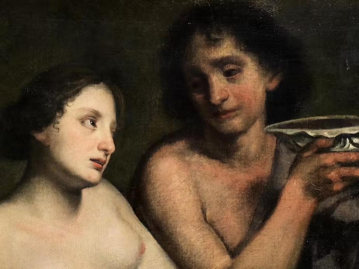 17th Century by Pietro della Vecchia Bacchus and Ceres Oil on canvas For Sale 2