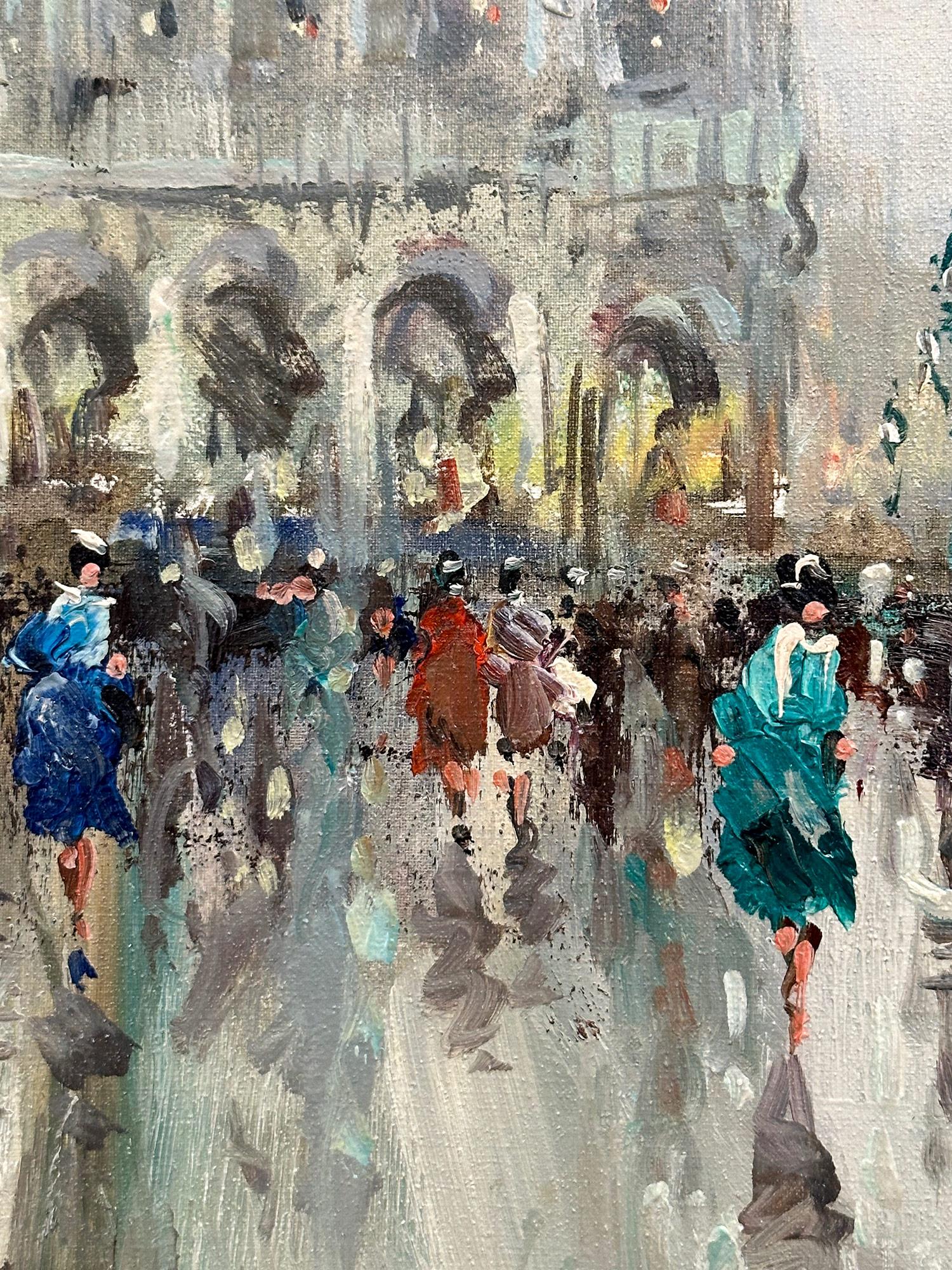 « Day by the Palais Garnier », peinture à l'huile post-impressionniste du 20e siècle encadrée en vente 4