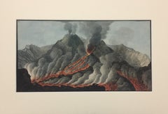 Landscape "Campi Phlegraei - Plate X-2" Volcanos - By Hamilton-Fabris