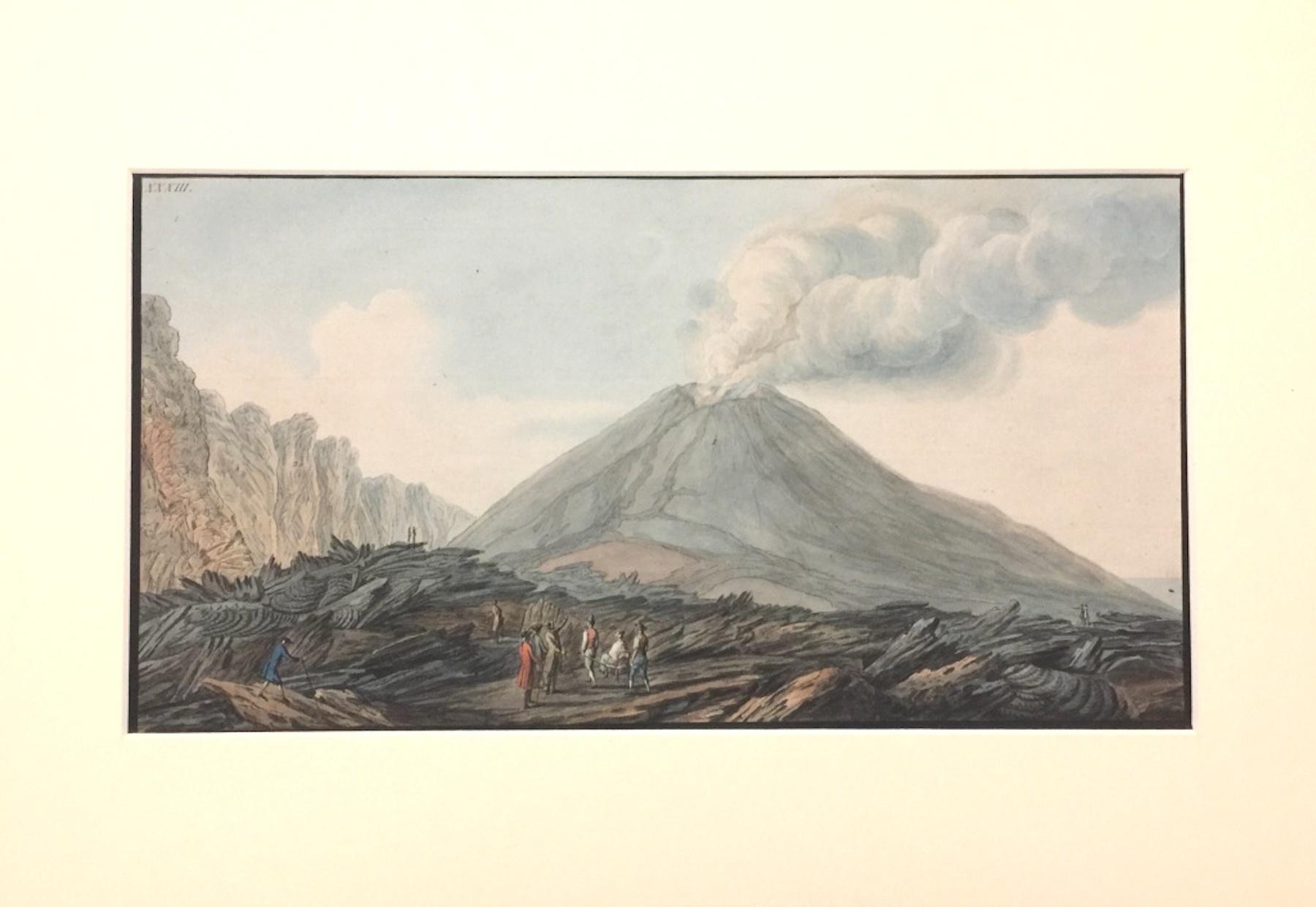 Paesaggio "Campi Phlegraei - Piatto XXXIII" Napoli - Di Hamilton-Fabris