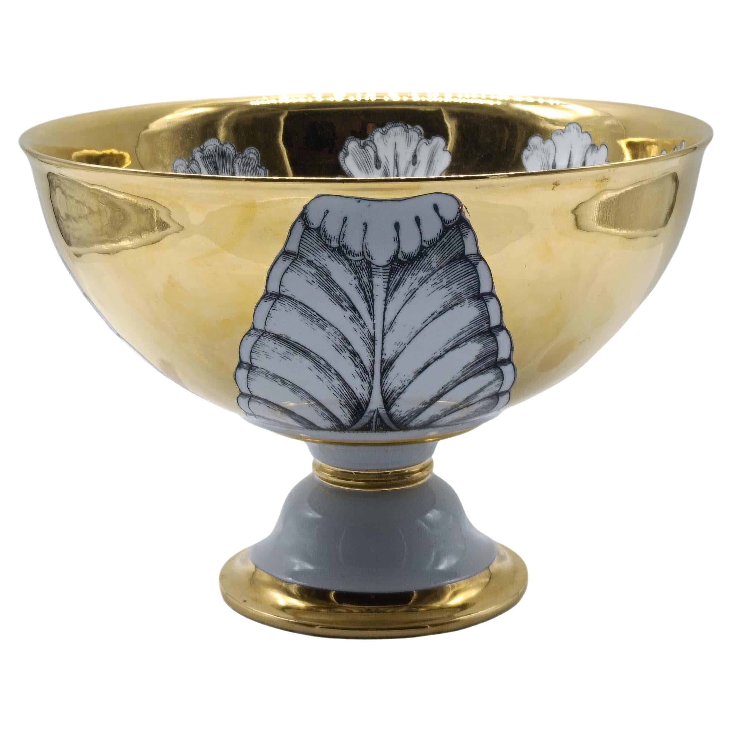 Pietro Fornasetti Porcelain Centerpiece "Rosone," Italy 2000s