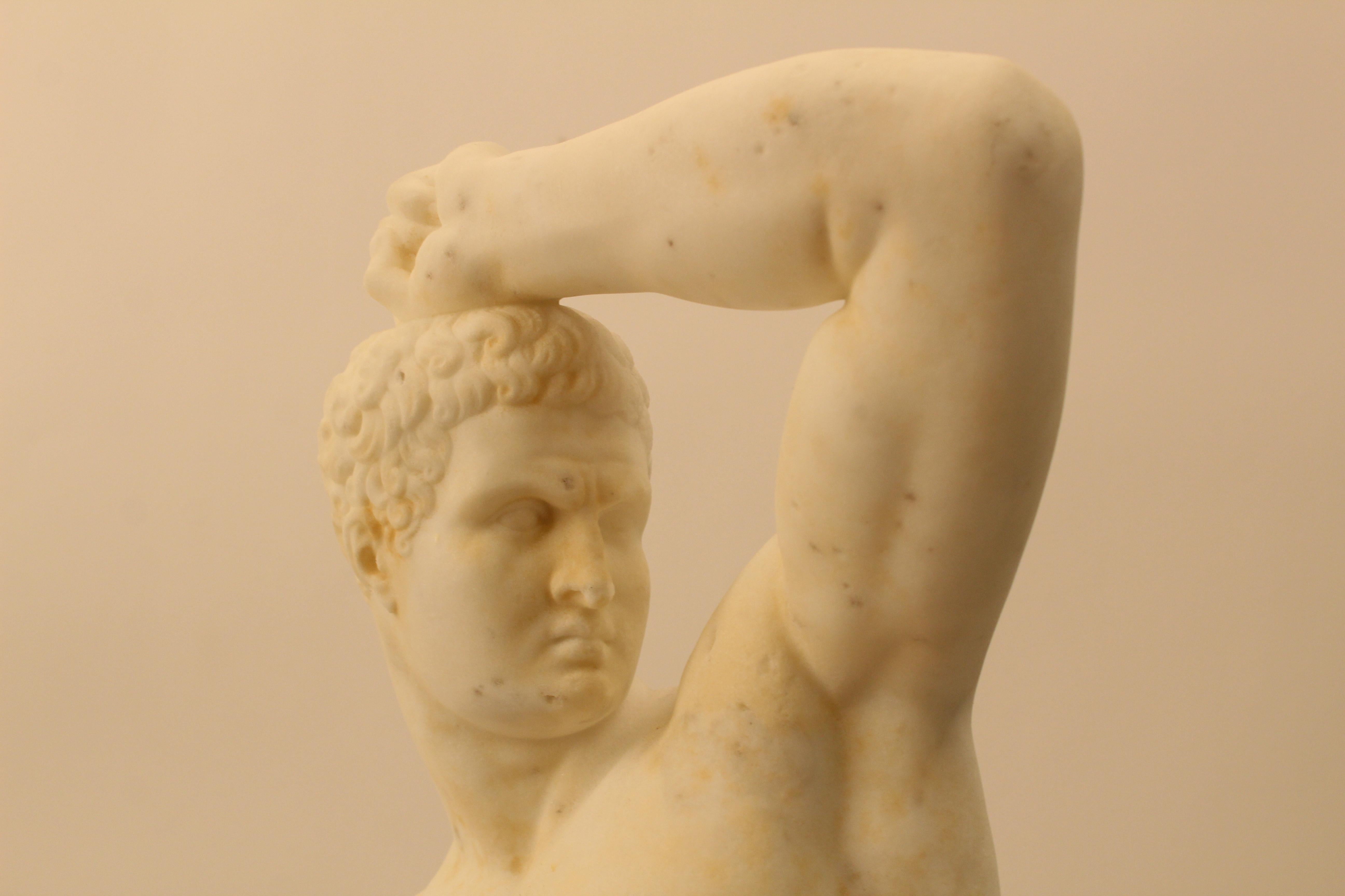 Pietro Franchi Signed White Marble Classical Statue, Italian, 19th Century In Good Condition In London, GB
