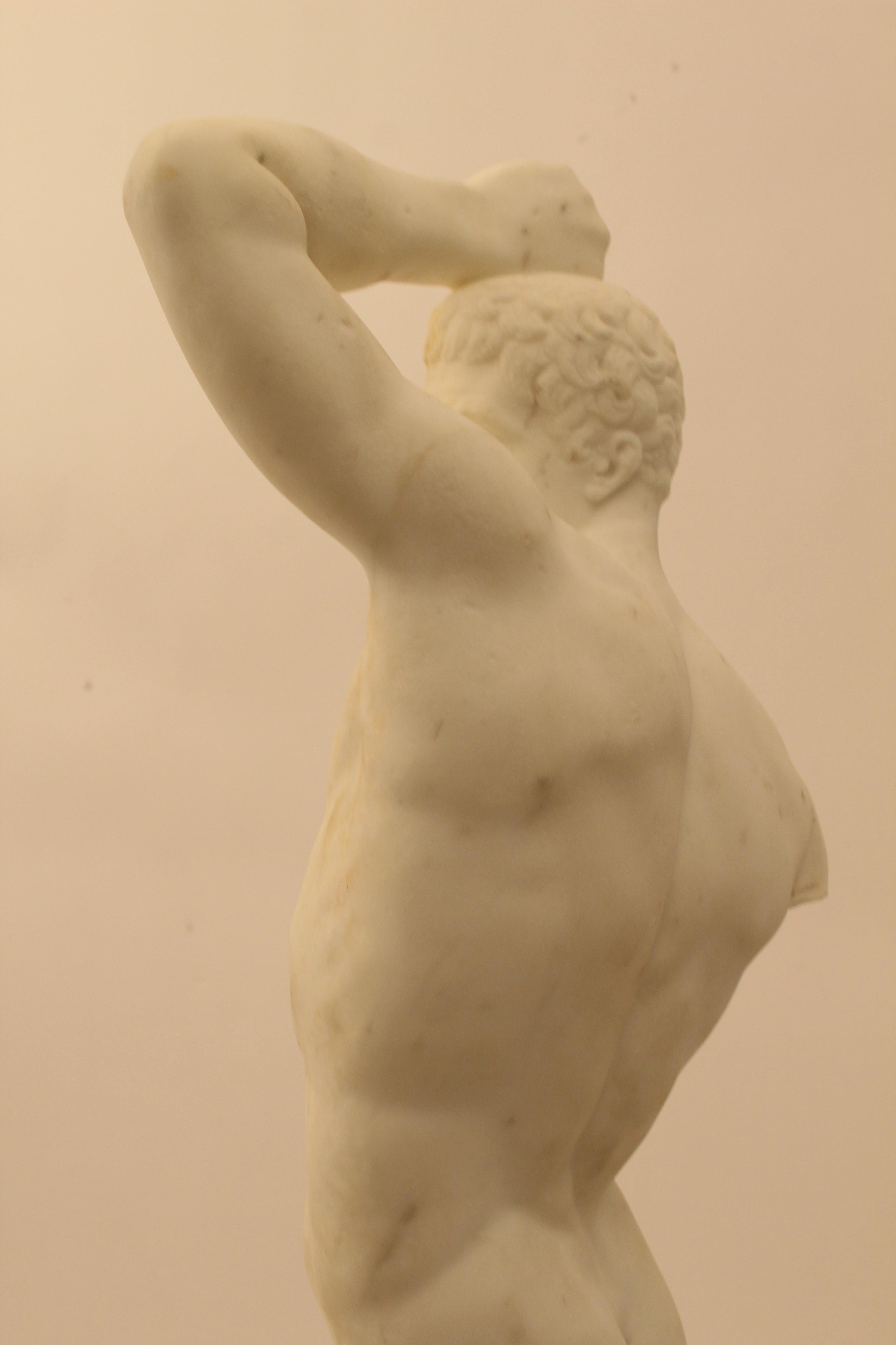 Pietro Franchi Signed White Marble Classical Statue, Italian, 19th Century 3