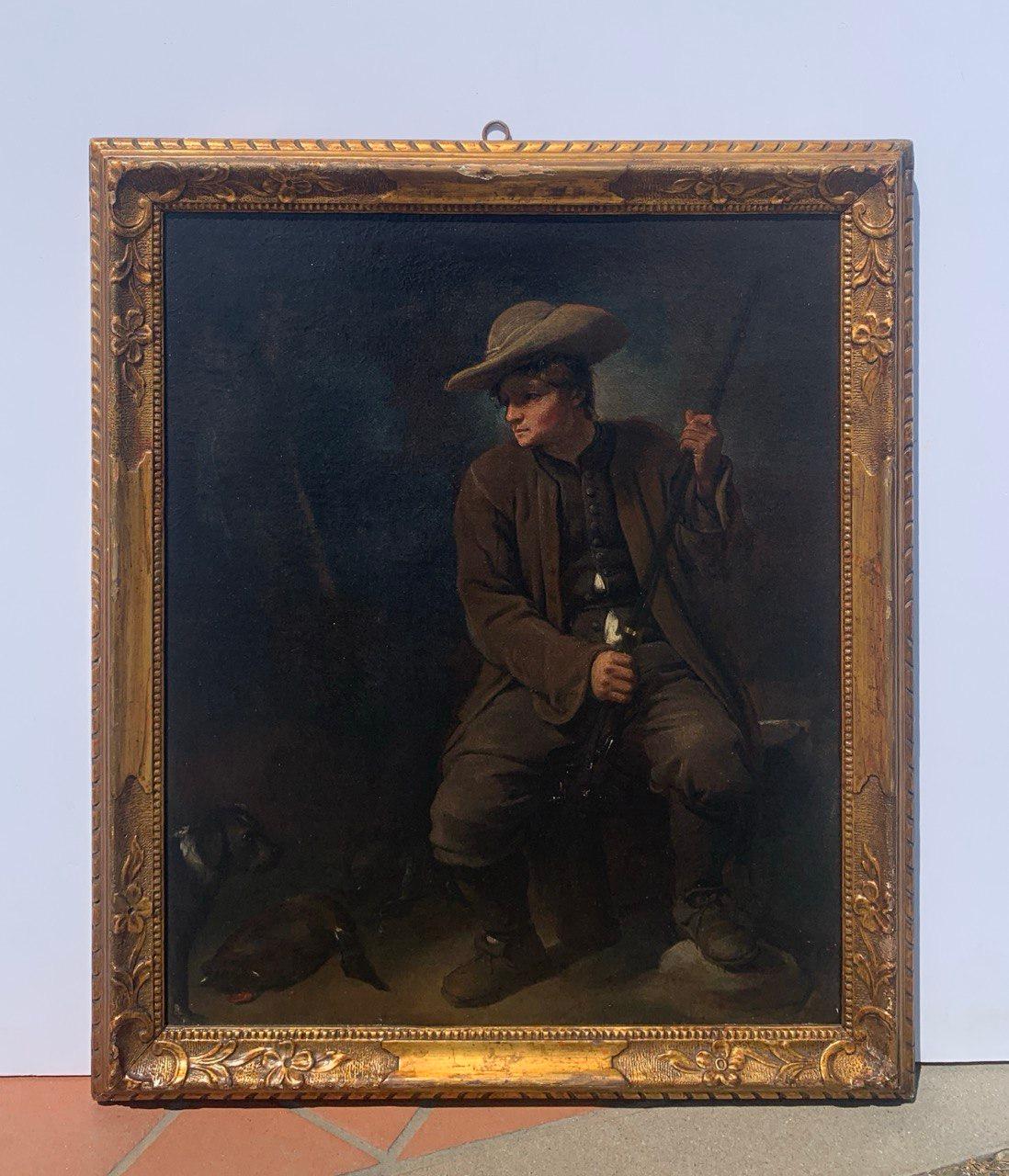 Pietro Longhi (Venetian master) - 18th century figure painting - Hunter For Sale 2