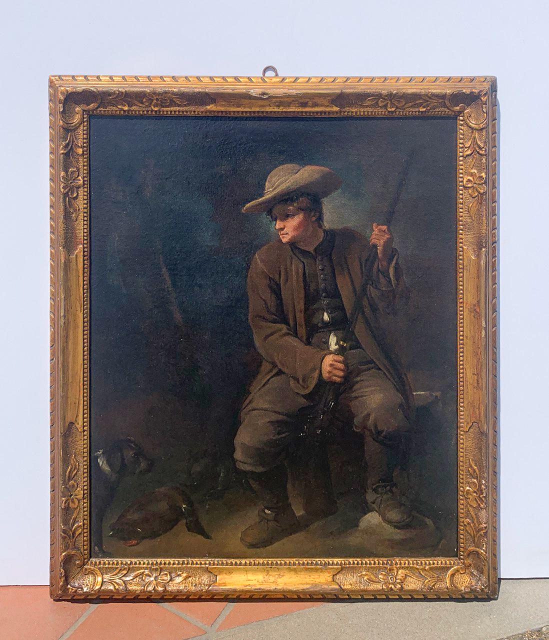 Pietro Longhi (Venetian master) - 18th century figure painting - Hunter For Sale 2
