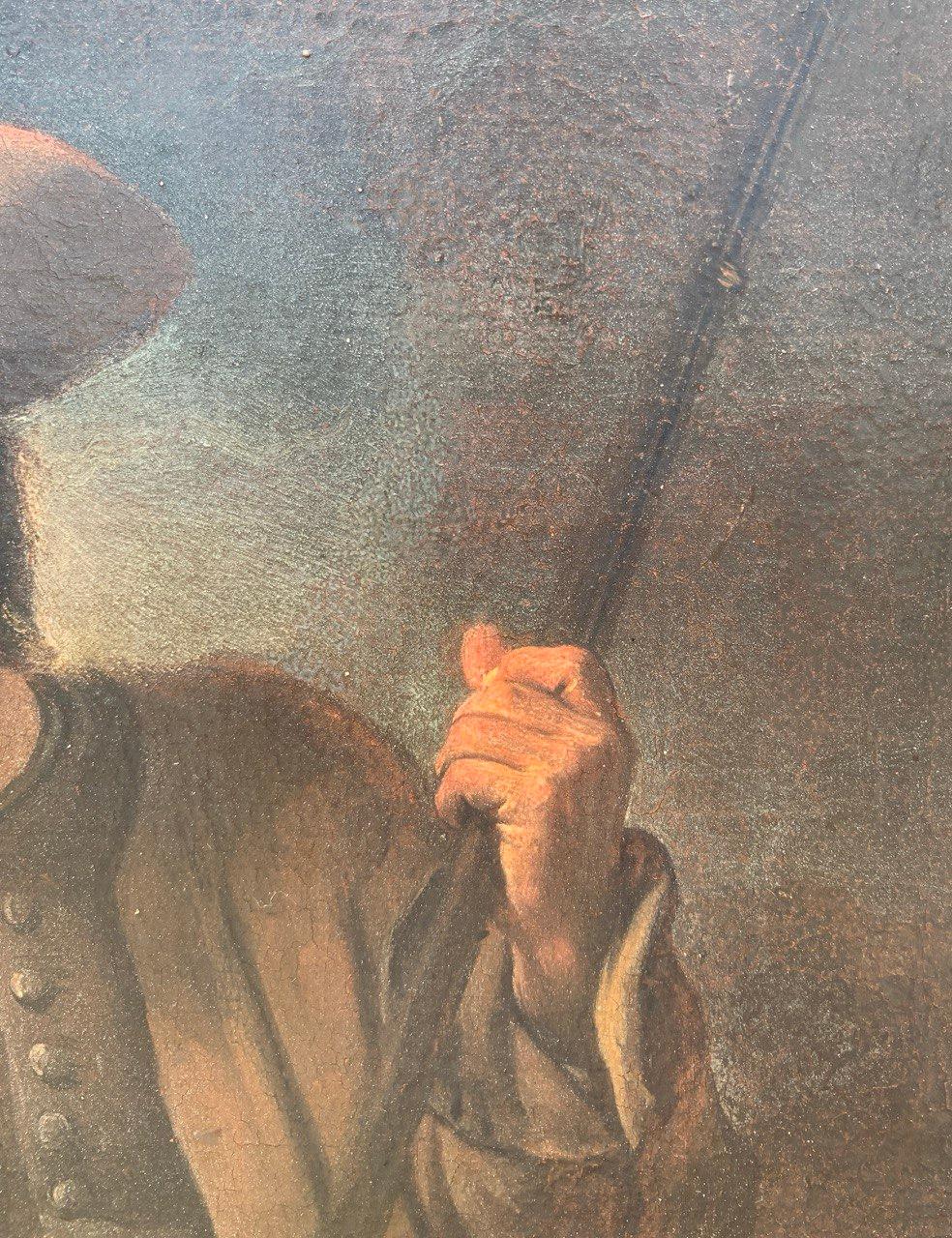 Pietro Longhi (Venetian master) - 18th century figure painting - Hunter For Sale 6