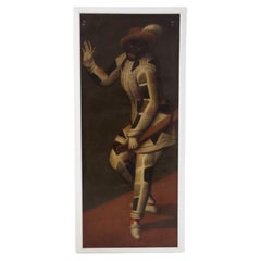Pietro Longhi Antique Venetian Harlequin Painting 'Attr.'