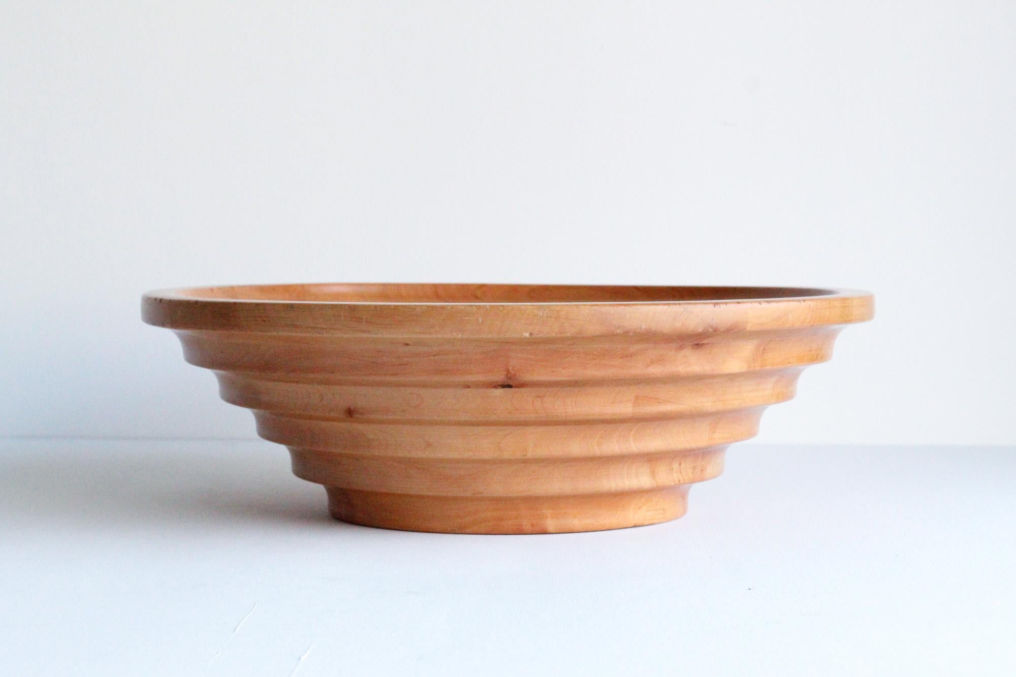 Pietro Manzoni Large Wood Bowl, Italy, 1960s 1