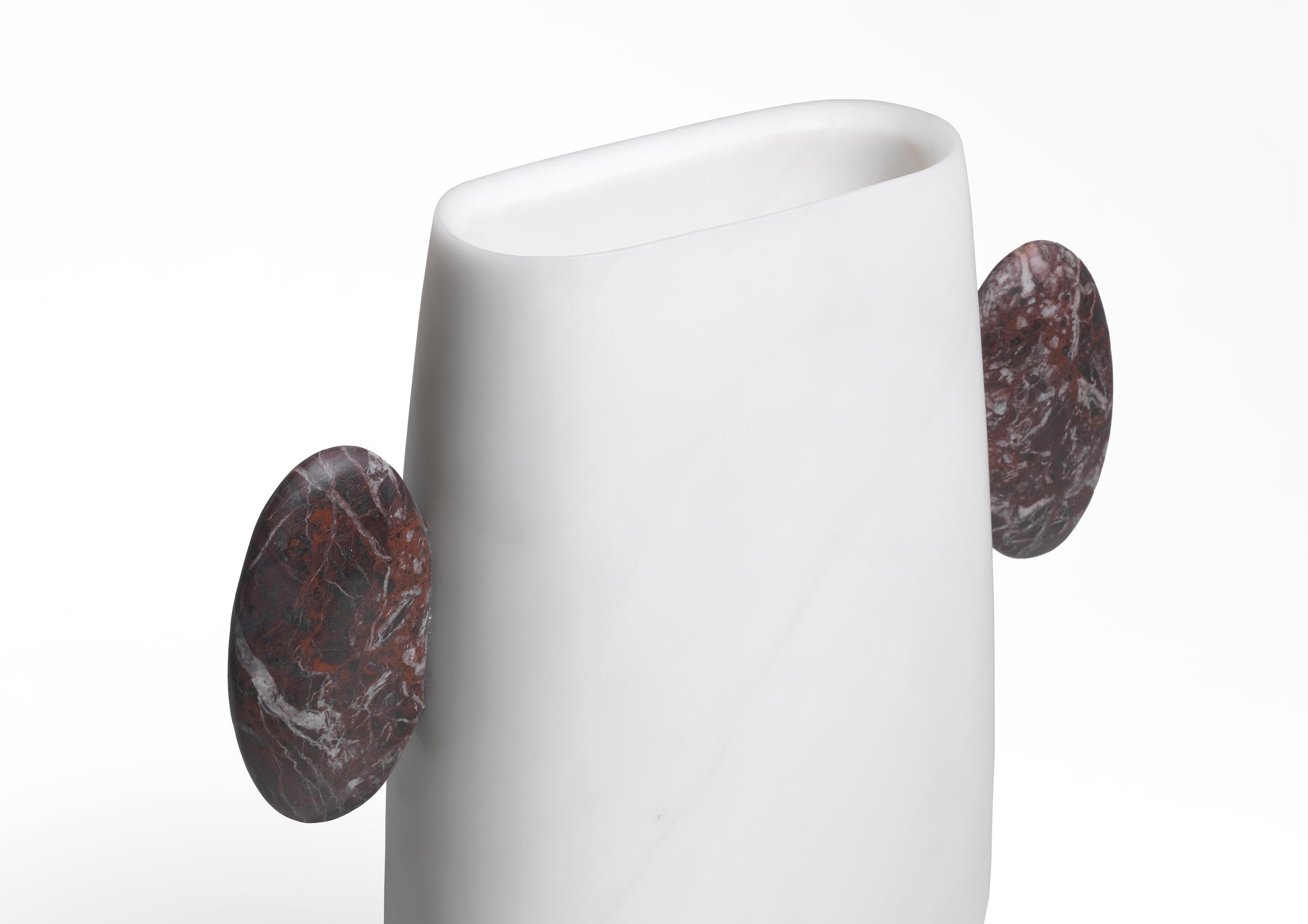 Italian Pietro Marble Vase by Matteo Cibic