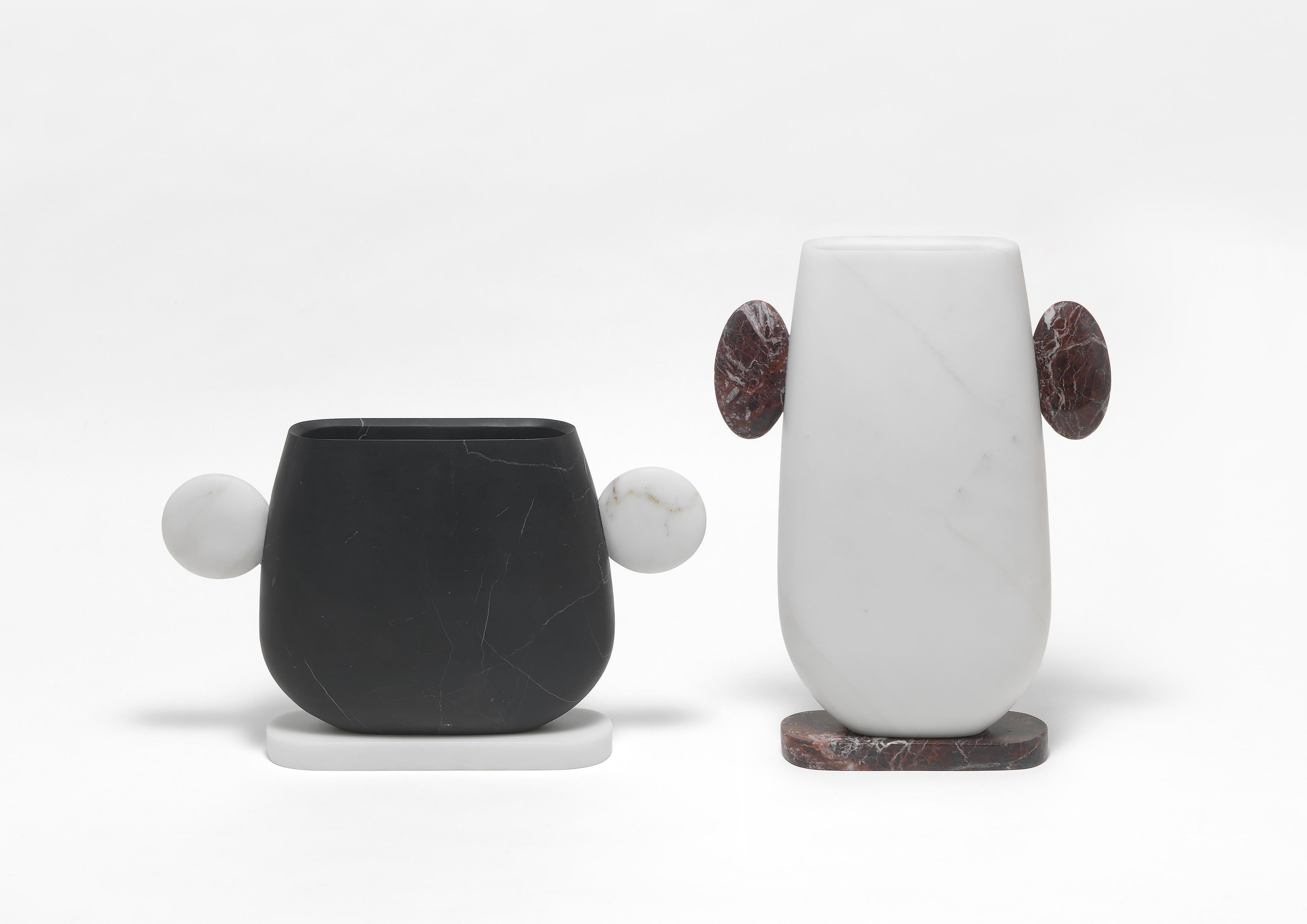 Contemporary Pietro Marble Vase by Matteo Cibic For Sale