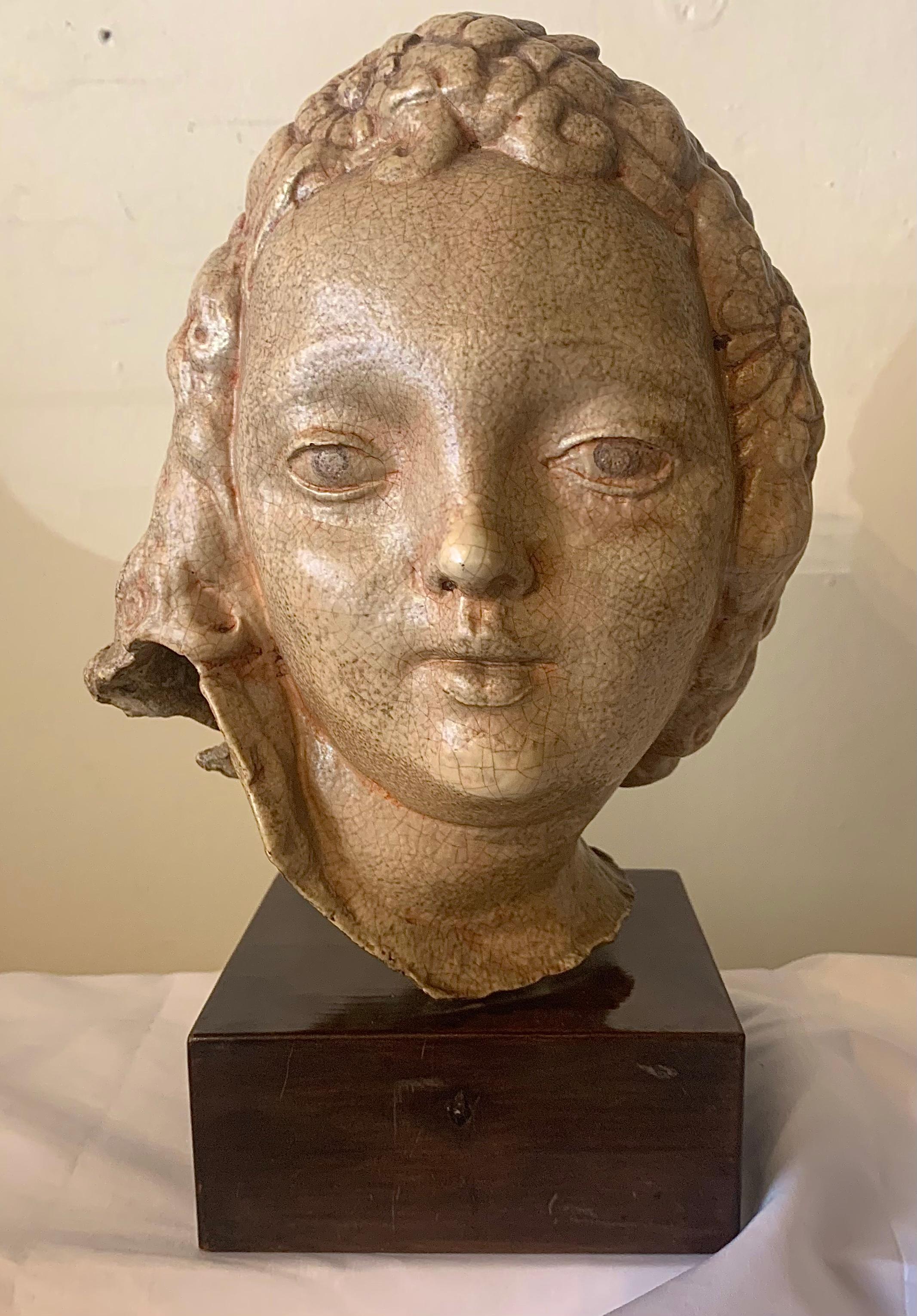 Pietro Melandri, Faenza (1885-1976). Head of a young girl. 4