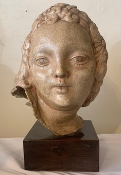 Pietro Melandri, Faenza (1885-1976). Testa di una ragazza.