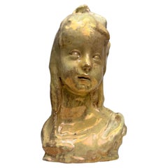 Pietro Melandri, Head of a Girl based on a design by Domenico Matteucci (Signed)
