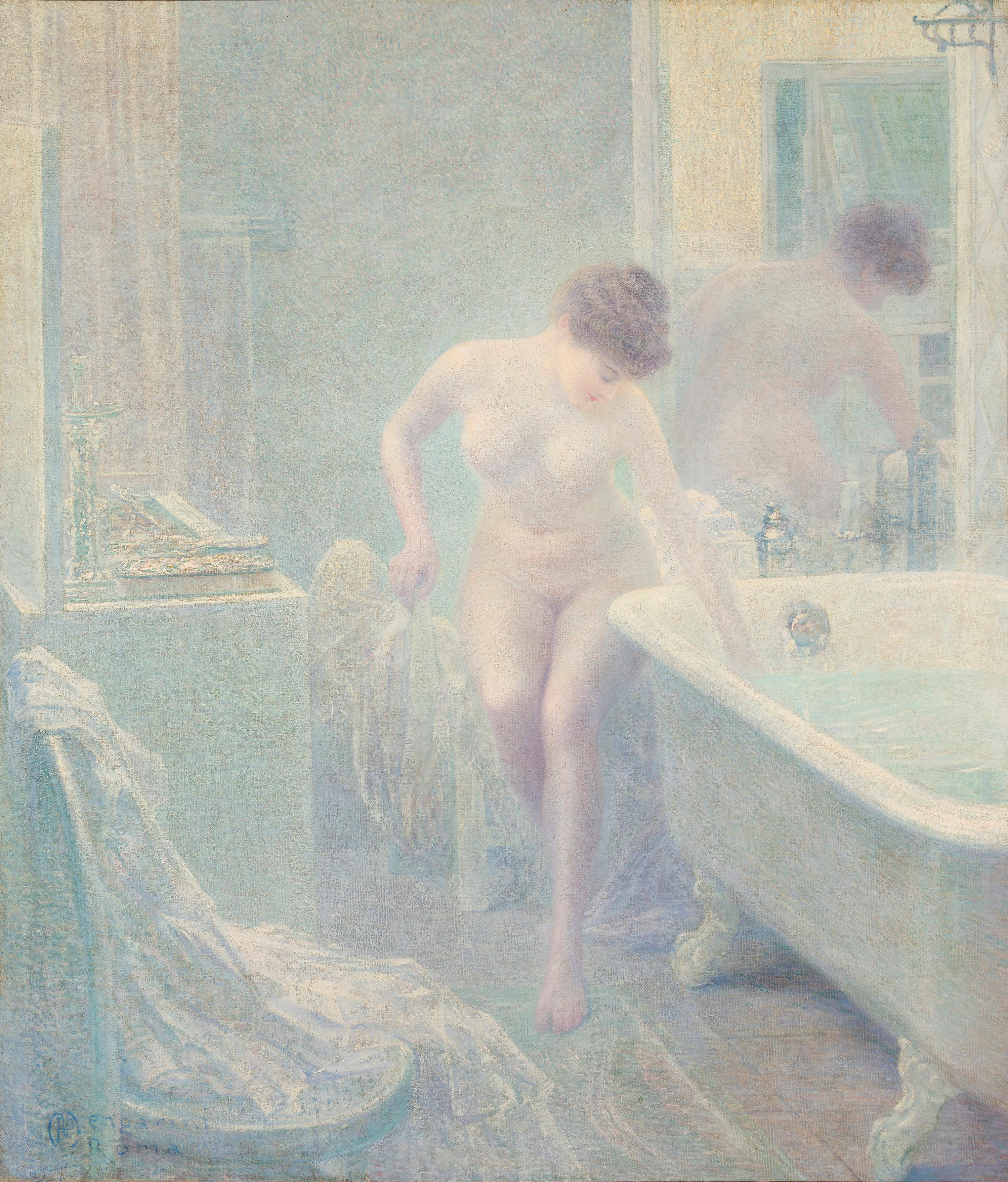 Nude Painting di Pietro Mengarini  - Nel vapore dell’acqua