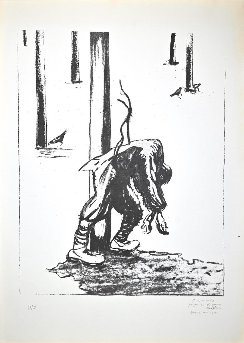 Prisonniers en Hongrie est une œuvre d'art originale réalisée par l'artiste italien Pietro Morando (Alessandria 1889- 1980).

Impression lithographique.

Signé à la main en bas à droite au crayon, titré.

Numérotée en bas à gauche, l'édition est de