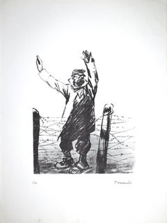 Arrendersi - Litografia originale di Pietro Morando - Anni '50