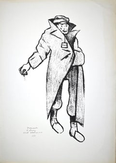 La aiguière - Lithographie originale de Pietro Morando - Années 1950