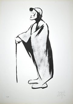 Il caldo - Litografia originale di Pietro Morando - Anni '50