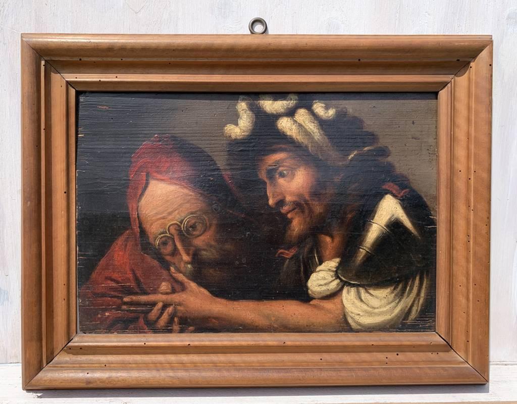 Pietro della Vecchia (Maestro veneziano) - Pittura di figura del XVII secolo - Painting di Pietro Muttoni