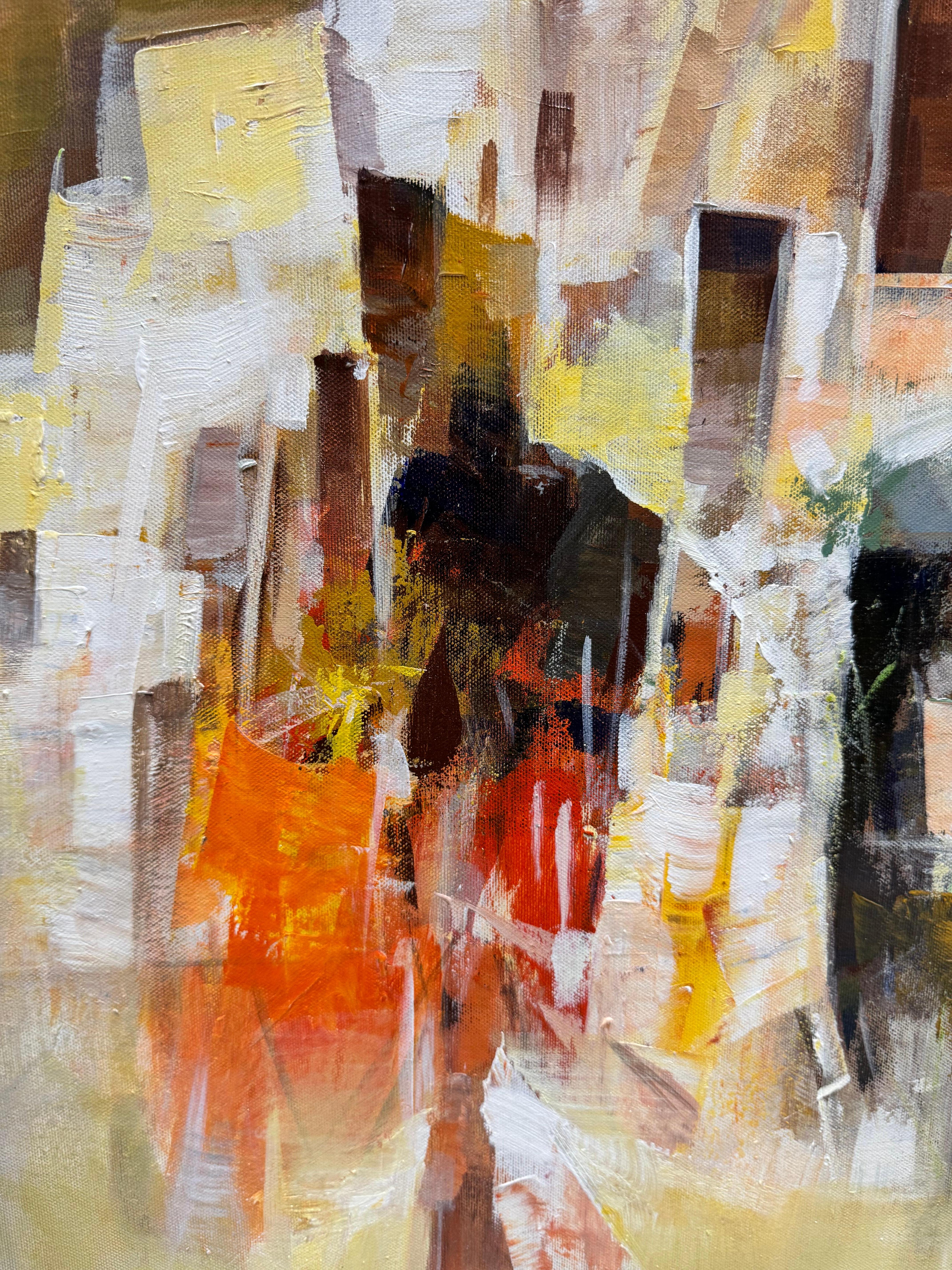 Zusammenstellung mit Uccelli (Abstrakter Impressionismus), Painting, von Pietro Piccoli