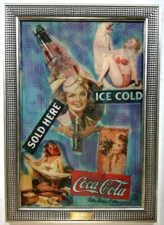 Pop Art, “1972 Coca Cola Concept”, certificate of authenticity, Mixed Media