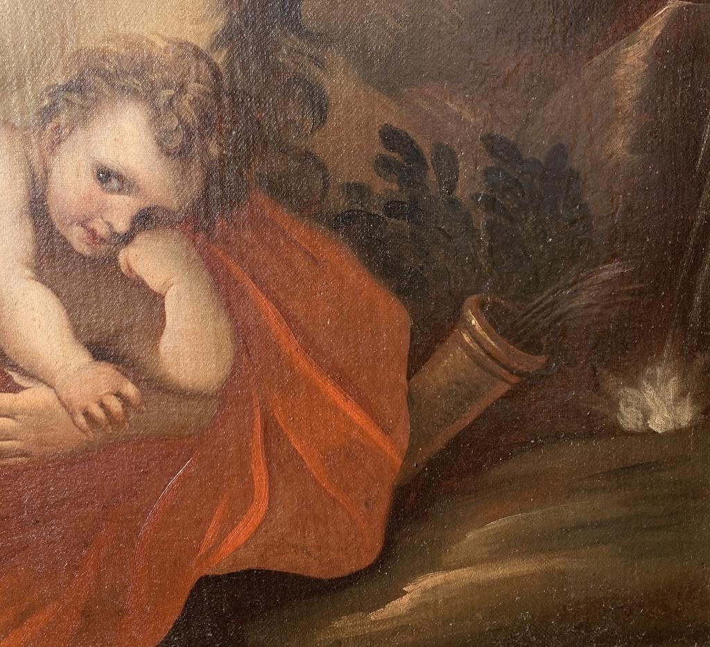 Pietro Ricchi attributed - 17th century Italian figure painting - Venus Cupid  11