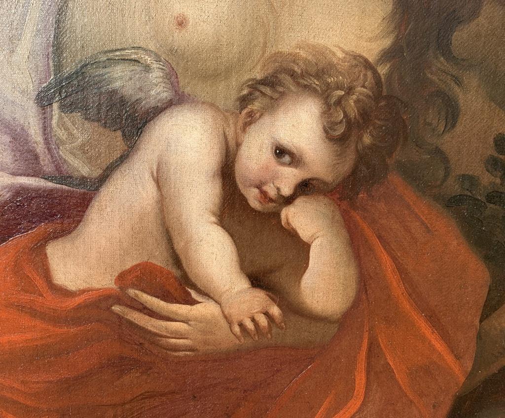 Pietro Ricchi attributed - 17th century Italian figure painting - Venus Cupid  7