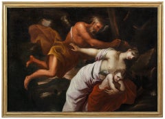 Pietro Ricchi attributed - 17th century Italian figure painting - Venus Cupid 
