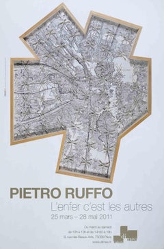 Affiche d'exposition vintage - Impression offset d'après Pietro Ruffo - 2011