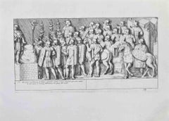 Emperor Trajan Addressing the Roman Soldiers by Pietro Santi Bartoli - 1672