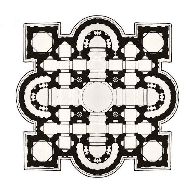 Quadratischer Pietro-Teppich von Muraepezza & Mogg im Angebot