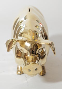 Pig Form Brass Bank