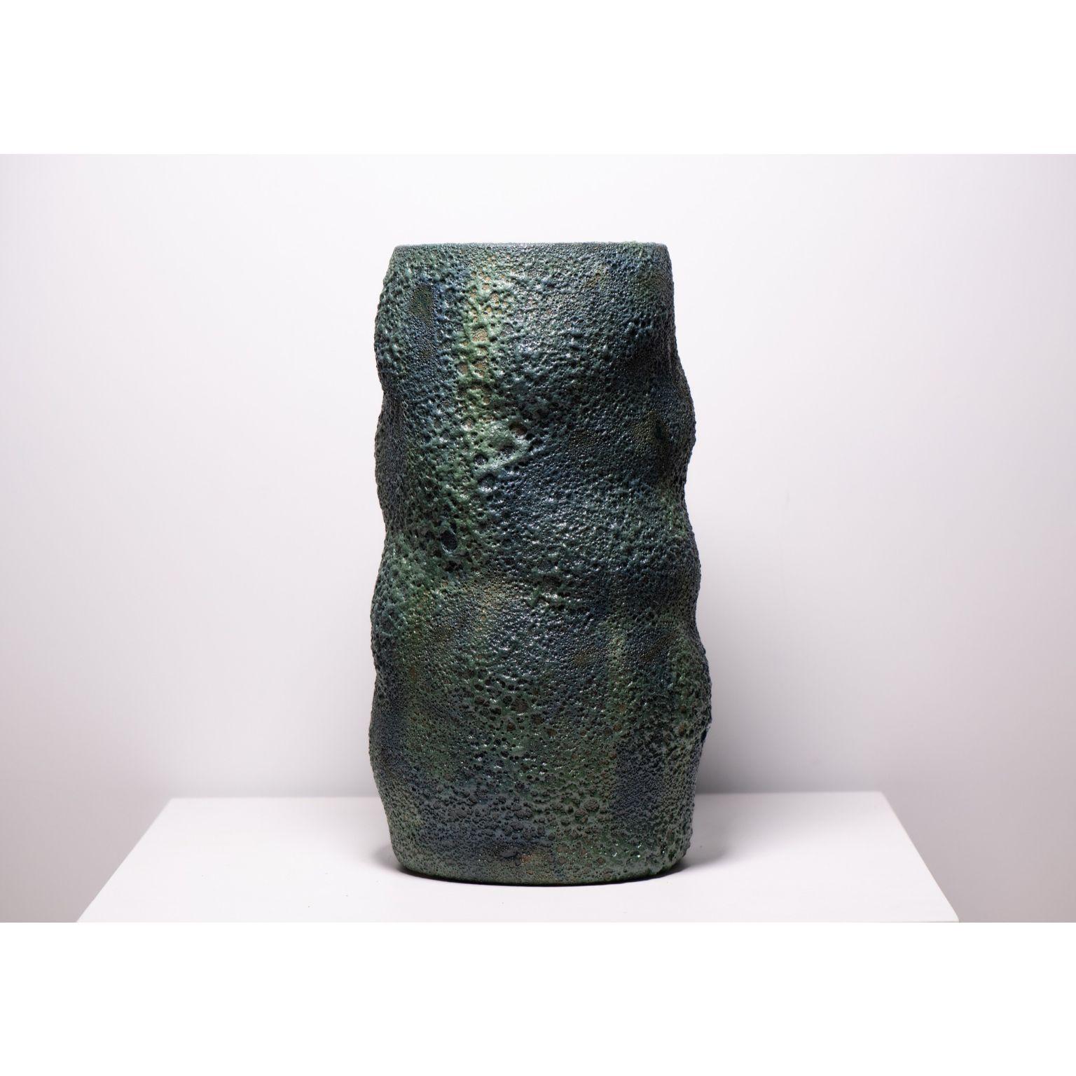 Pigaia Vase XL by Angeliki Stamatakou
One of a kind, 2022
Dimensions: H39 x W22 cm.
Materials: Stoneware, handmade glaze.
Colurs available: ice, blue, forest green, teal, combinations, rust effect. Please contact us.

Angeliki Stamatakou is a