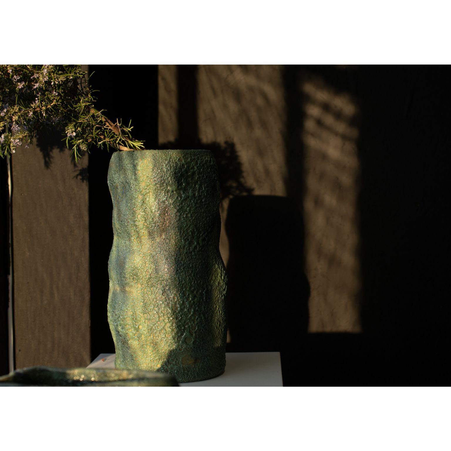 Glazed Pigaia Vase XL by Angeliki Stamatakou For Sale
