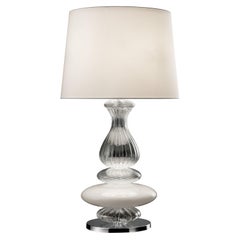 Pigalle 5677 Tischleuchte (Weiß/Kristallglas:: weißer Schirm) von Barovier&Toso