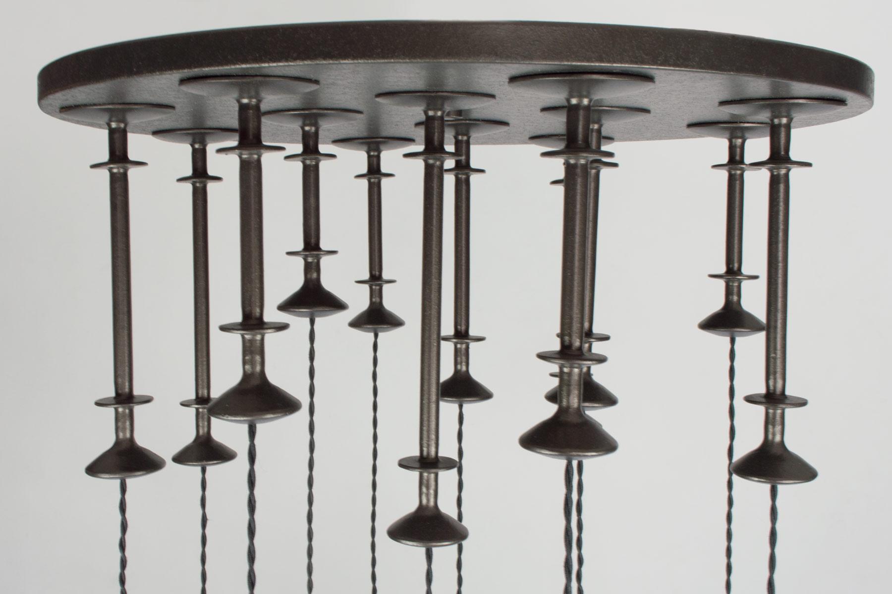 Lampadario Pigalle con uova di struzzo di Bourgeois Boheme Atelier in vendita 5