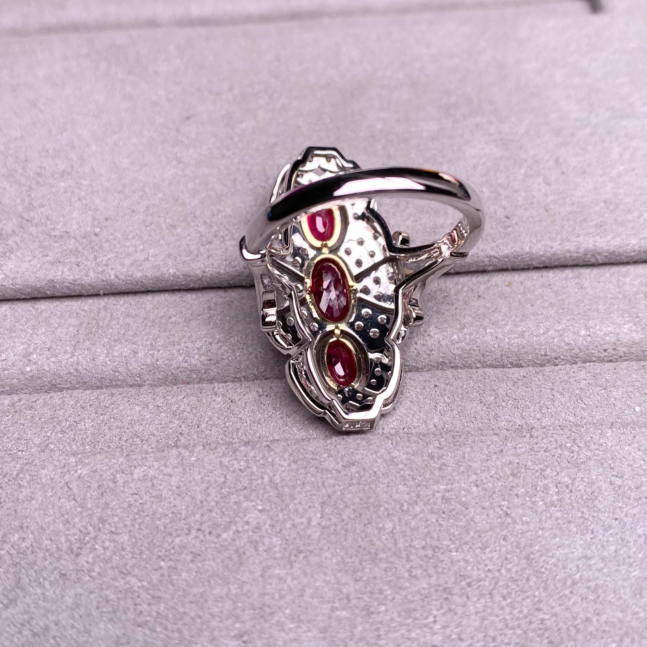 burmese ruby engagement ring