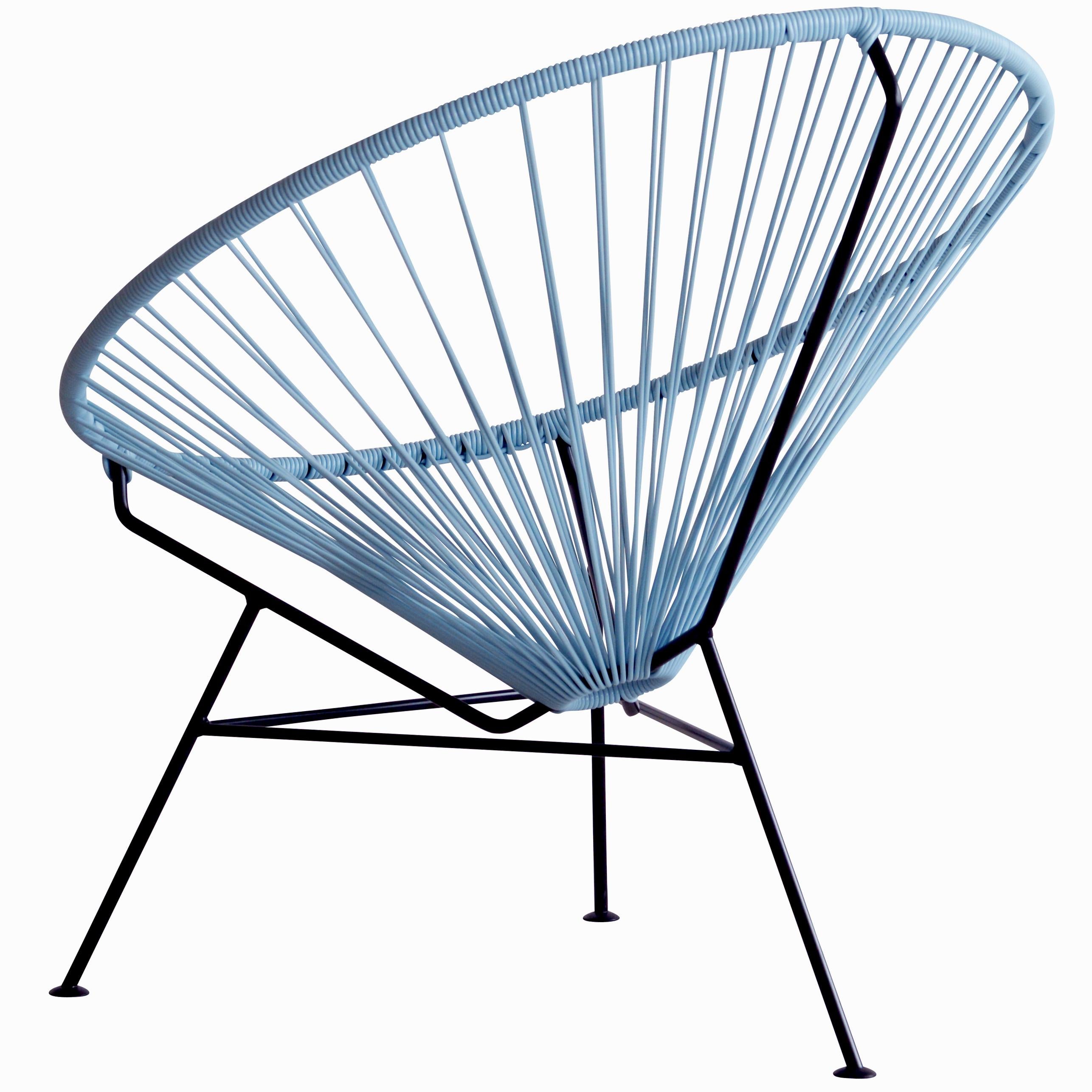 Contemporary Pigeon Blue Condesa Chair by OK Design For Sale