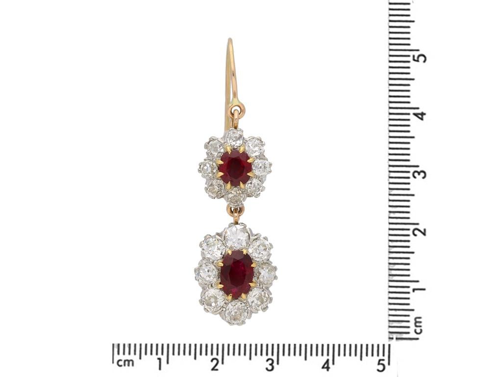Taubenblut Halskette mit burmesischem Rubin und Diamanten/Tiara, um 1915 im Angebot 12